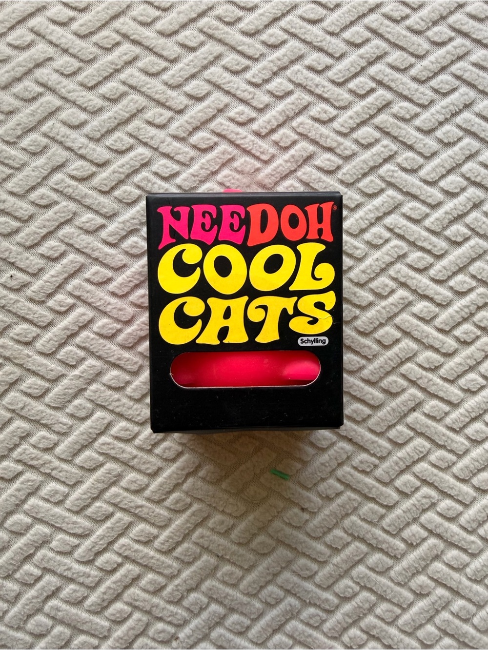 NeeDoh Cool Cats Pink Squishy Toy Stress Ball Nee Doh Schylling NEW